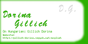 dorina gillich business card